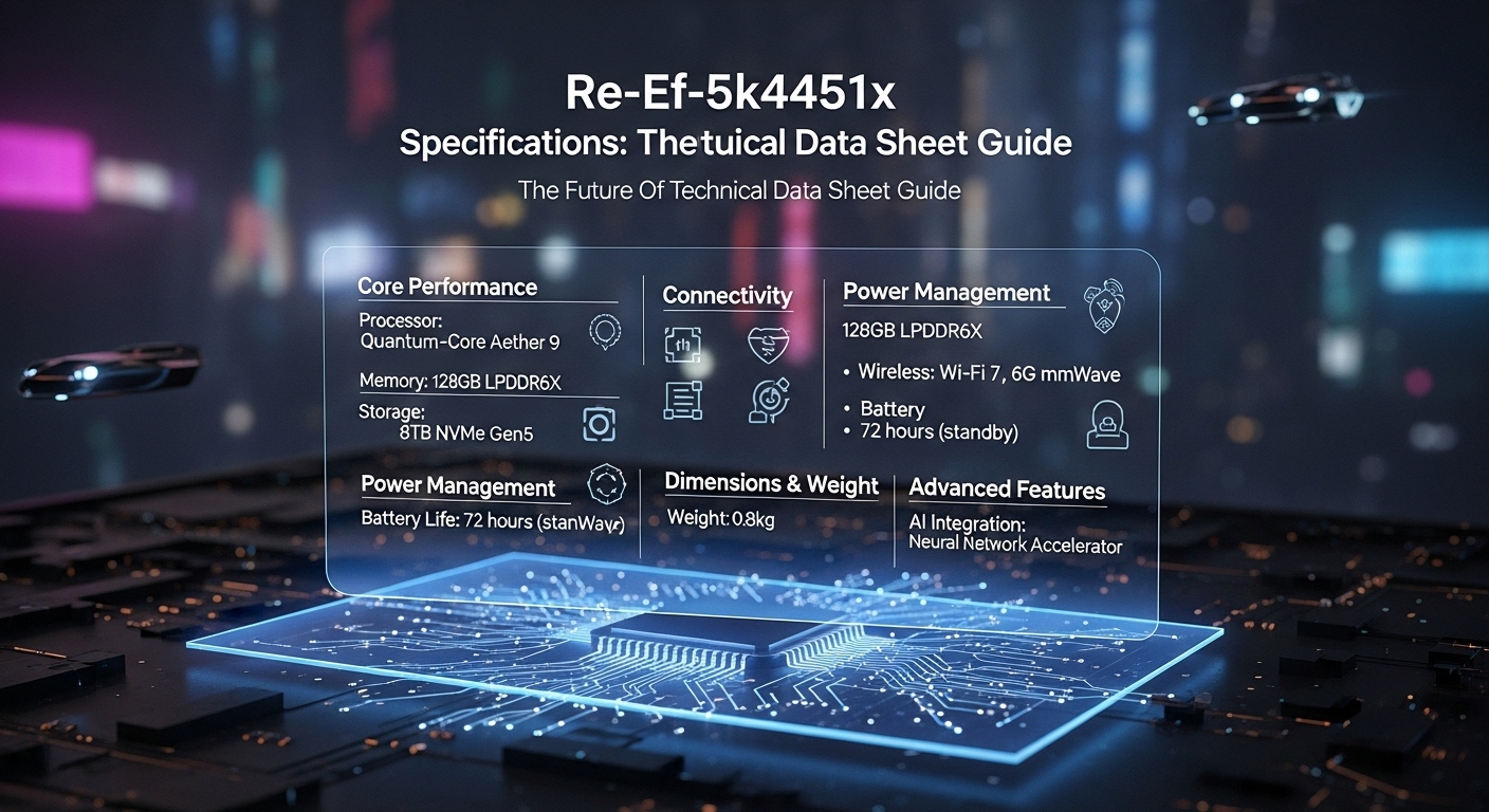 Re-Ef-5k4451x Specifications: The Future Of Technical Data Sheet Guide