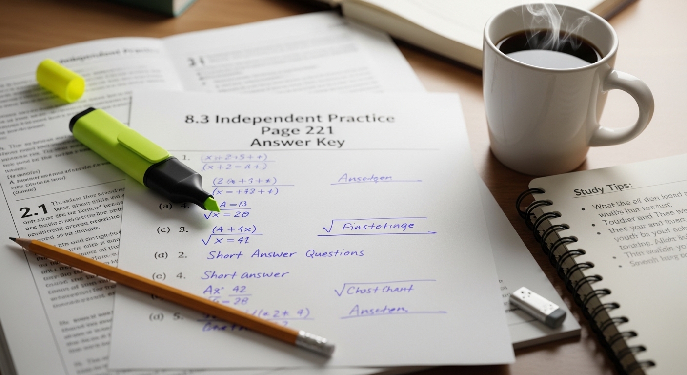 8.3 Independent Practice Page 221 Answer Key: Empower Your Study Sessions